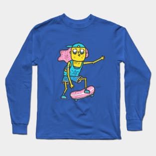 Skater Girl Long Sleeve T-Shirt